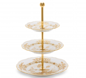 Ginori Oriente Italiano Aurum 3 Tier Stand